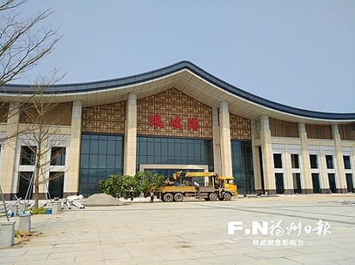 閩江馬尾對台綜合客運碼頭建設已進入裝修收尾及內部通關設備調試階段。(圖/福州日報)