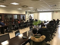 　經濟部中小企業處辦理推動中小企業城鄉創生轉型輔導計畫（SBTR）說明會，介紹申請方式、線上送件操作及相關補助規定。（圖／文：吳嘉榮）