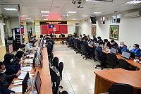 　連江縣政府召開110年第1次擴大主管月報，劉增應提示春節在即，各單位維持環境整齊清潔，海空航班、警消安全及民生用水一併做好規劃，讓大家可以安心過好年。（圖／文：曹重偉）