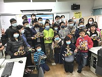 　連江縣自造教育及科技中心辦理START！智慧小車及樂高EV3寒假科技師生營隊，提高學生對機器人學習的興趣。（圖／文：吳嘉榮）