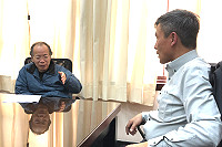 東引鄉長林德建專程拜會政務委員兼行政院金馬聯合服務中心主任張景森、內政部長徐國勇、立法委員陳雪生等人,感謝對東引鄉行政大樓及地下停車場重建工程的支持與協助。(圖/文:陳其敏)