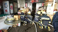 西莒消防隊結合義消常訓辦理春節元宵火災搶救演練,希望大家能有個安全又快樂的春節假期。(圖/文:宋幸儒)