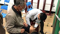 　北醫114醫療服務隊2021冬令義診抵達西莒為鄉親服務，廣受鄉親好評。（圖／文：宋幸儒）