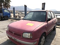 　公所與環資局加強清查北竿公有停車場無牌車輛。（圖／文：陳鵬雄）