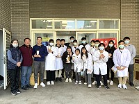 　北醫114醫療服務隊2021莒光鄉冬令義診第2站抵達東莒老人活動中心。（圖／文：蔡夢玲）