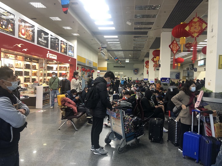 馬祖11日(除夕)班機完成往返疏運,順利載送旅客返鄉過年。(圖:連江縣交旅局)