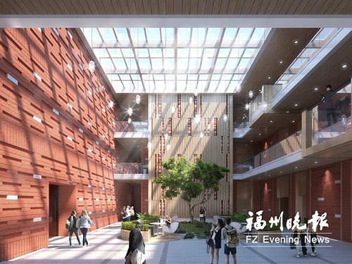 黃岐海峽文化交流中心效果圖。(福州晚報)