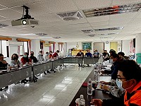 　交旅局12日在北竿召開硬地超級馬拉松第1 次工作協調會。（圖／文：陳鵬雄）