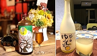 速杰貿易有限公司引進2款日本果實酒「彩之國柚子酒」、「天空之月梅酒」,3月25日正式在馬祖開賣。(圖:速杰貿易有限公司)