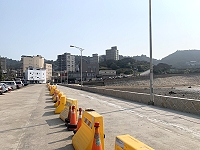 　交通旅遊局重新劃設清水濕地公園周邊停車，最大可達84格停車位，可望解決清水村停車空間不足問題。（圖／文：馮紹夫）