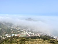馬祖霧季開始,19日馬祖因平流霧班機全天取消,共256人滯留,是今年首次全天班機因霧取消。(圖:陳鵬雄)