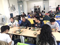 海大馬祖校區與坂里社協首度舉辦青銀共餐活動。(圖:海大馬祖校區提供)