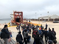 　霧鎖馬祖，臺馬輪、臺馬之星穩定疏運2日進出1838人次，創單日往返台馬流量新高。（圖：馬祖日報）