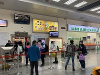 　清明連假收假，空中交通順暢，南竿站往返1476人次。（圖／文：馮紹夫）