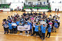 　安聯小小世界盃足球體驗營連江場活力開踢，公益列車回饋離島偏鄉學童展現企業理念。（圖／文：吳嘉榮）