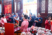 　今年山隴境北極玄天宮玄天上帝聖誕萬壽活動14日登場，由縣長劉增應擔任主祭官，祭祀典禮簡單隆重。（圖／文：曹重偉）