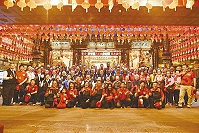 東引境天后宮昨天跨海到基隆慶安宮進香,促進兩地交流,凝聚宗教信仰的力量。(圖/文:陳其敏)