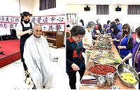 東引社區健康營造中心、東湧社區發展協會關懷據點辦理義剪+共餐活動,鼓勵長輩們走出家門,增進身心健康。(圖:東引社區健康營造中心)