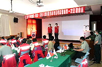 　災害防救演習6日進行第二次預演，由縣府秘書長張龍德主持，就模擬狀況進行實際演練，各參演單位代表均完成應對，過程順利。（圖／文：曹重偉）