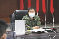 副指揮官主持擴大戰敵情會報。(圖/文:莊媛婷)