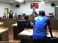 　南竿鄉代會第11屆第5次定期大會14日開議，由鄉長陳振國進行施政報告。（圖／文：吳嘉榮）