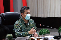 指揮官主持擴大戰敵情會報。(圖/文:莊媛婷)