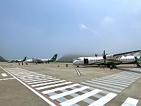 受疫情影響立榮航空台馬航線今起大減班。(圖:本報資料室)