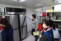 連江縣政府跨局處聯合稽查學校午餐,為學童午餐把關。(圖:連江縣衛福局)