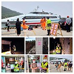 配合三級警戒,縣警局嚴格執行巡邏稽查,截至28日晚間10時共取締未依規定佩戴口罩11件11人,另查處取締違規室內群聚1件。(圖:連江縣警察局)