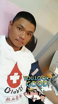 童中尉假日勤跑捐血中心,是名副其實的「熱血青年」。(資料畫面)