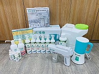 　東莒公共托育家園添購一台次氯酸生成機，自製次氯酸水分享給島上鄉親。（圖／文：蔡夢玲）