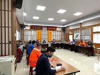 莒光鄉公所25日召開防疫會議,就近一個月來鄉內防疫措施及現況進行檢討,並提出改善措施。(圖/文:宋幸儒、莒光鄉公所)