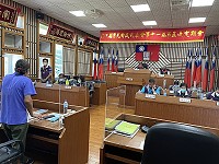 莒光鄉民代表會第11屆第5次定期大會21日進行第一天鄉政總質詢。(圖/文:宋幸儒)