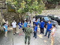 　縣政考察團關心北竿隔離收治場所相關設備，前往午沙營區現勘。（圖／文：陳鵬雄）