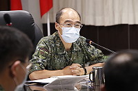 　指揮官主持重要幹部精神講話。（圖／文：莊媛婷）