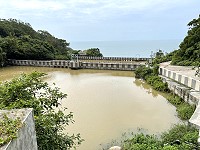 　一陣強降雨讓北竿大部份的水庫一夜之間呈現滿水位狀態。（圖／文：陳鵬雄）