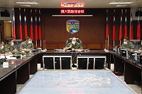 　指揮官召集防區所屬及友軍各級主官（管）與會。（圖／文：賴閩蝶）
