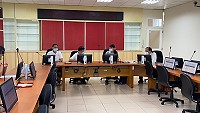 行政院公共工程委員會16日下午縣府舉行災後復建說明會,劉增應爭取中央經費協助,立委陳雪生與會參加。(圖:縣府工務處)