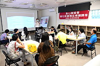 　為協助身心障礙朋友具備充足的求職技能及就業穩定，民政處辦理強化就業穩定規劃課程，邀請聯合心理諮商所所長鄔榮霖跨海主講。（圖／文：曹重偉）