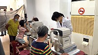 北醫114醫療服務隊2021夏令義診抵達莒光,廣受鄉親好評。(圖/文:宋幸儒)