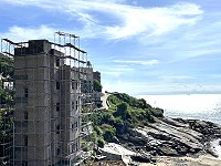 　全台建材齊漲，北竿地區民間建案每坪單價比去年同期要多了1萬元左右。（圖／文：陳鵬雄）