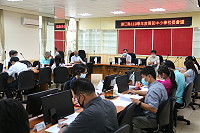　連江縣110學年度國民中小學校長會議10日召開，教育處各科報告業務執行情況，並針對各科和各校提案進行討論。（圖／文：吳嘉榮）