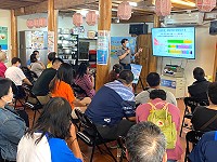 連江縣警察局及消防局共同組成犯罪預防暨災害防救宣導團,12日在山隴社區發展協會進行宣導。(圖:連江縣警察局)