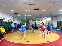 　馬祖角力隊備戰110年全國運動會，疫情期間透過線上課程進行訓練，力爭佳績。（圖：馬祖角力隊）
