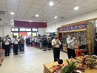 　南竿鄉永安堂（生命園區納骨堂）完工，18日舉行塔位安座及地藏王菩薩開光。（圖／文：馮紹夫）