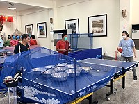 　連江縣體育會桌委會運動i台灣社區聯誼賽，26日舉辦趣味競賽。（圖：連江縣體育會桌球委員會）