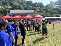 　110年連江縣原住民族聯合豐年祭傳統競技賽2日進行開幕典禮，同時還有籃球、拔河、射箭等比賽。（圖／文：馮紹夫）