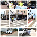 響應全國交通安全月,警察局要求各警察派出所加強路口交通安全與執法,請民眾配合遵守相關之路口禮讓規定。(圖:連江縣警察局)