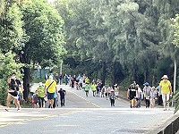 　體育會運動i台灣北竿場民眾參與熱烈。（圖／文：陳鵬雄）