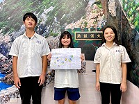國立馬祖高中三孝班5名學生在第20屆高中地理奧林匹亞競賽表現優秀,獲得地理實察繪圖組銀牌,以及地理專題海報組海報人氣獎。(圖:馬祖高中)